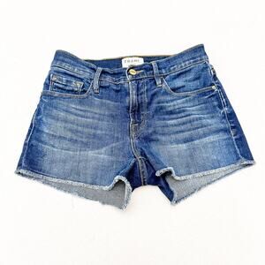 Frame Denim Le Cutoff Dark Wash Denim Cutoff Short Jeans Size 24
